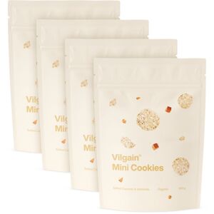 Vilgain Mini Cookies BIO –  4× slaný karamel s mandľami 100 g