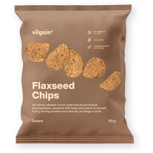 Vilgain Flaxseed Chips –  3× solené 50 g