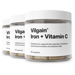Vilgain Železo + Vitamín C –  3× 90 kapsúl