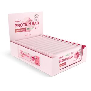 Vilgain Prebiotic Protein Bar –  12× pink macaron 55 g