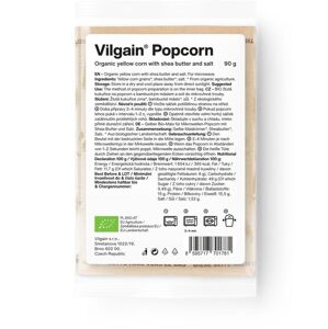 Vilgain Popcorn do mikrovlnky BIO – solený zo žltej kukurice 90 g