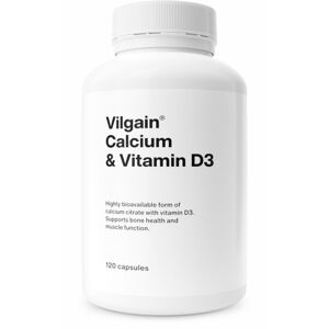 Vilgain Vápnik + Vitamín D3 – 120 kapsúl