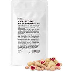 Vilgain Maliny v čokoláde – biela čokoláda 100 g