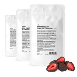 Vilgain Lyofilizované jahody v čokoláde –  3× horká čokoláda 100 g