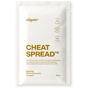 Vilgain Cheat Spread mandle s bielou čokoládou a kokosom 35 g