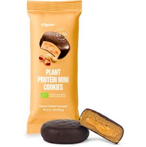Vilgain Plant Protein Mini Cookies BIO Arašidy so slaným karamelom 50 g (2 x 25 g)