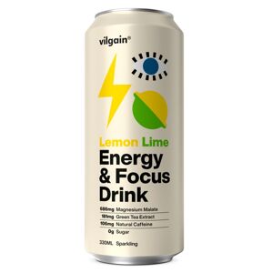 Vilgain Energy & Focus Drink – citrón a limetka 330 ml