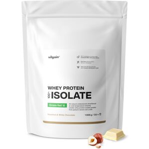Vilgain Grass-Fed Whey Protein Isolate – Biela čokoláda a lieskový oriešok 1 000 g