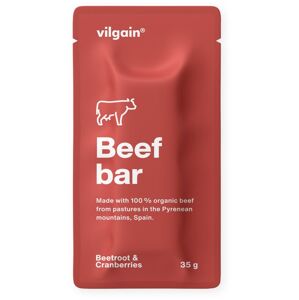 Vilgain Beef Bar BIO brusnice s repou 35 g
