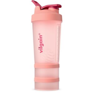 Vilgain Shaker Pro 2Go – coral 450 ml + 150 ml + 100 ml