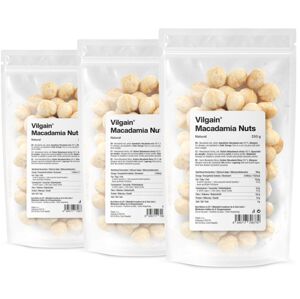 Vilgain Makadamové orechy –  3× natural 250 g