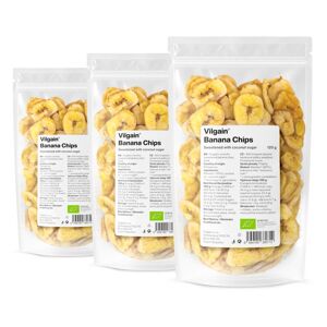Vilgain Banánové chipsy –  3× sladené kokosovým cukrom 120 g