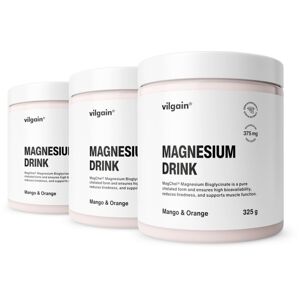 Vilgain Magnesium Drink –  3× Mango a pomaranč 325 g