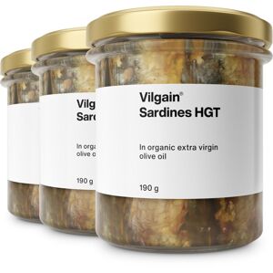 Vilgain Sardinky v bio extra panenskom olivovom oleji –  3× 190 g