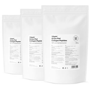 Vilgain Grass-Fed Kolagénne peptídy –  3× 300 g