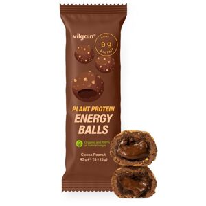 Vilgain Plant Protein Energy Balls BIO –  15× kakao 45 g (3 x 15 g)