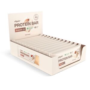 Vilgain Prebiotic Protein Bar –  12× White Nougat 55 g