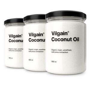 Vilgain Kokosový olej BIO –  3× 500 ml