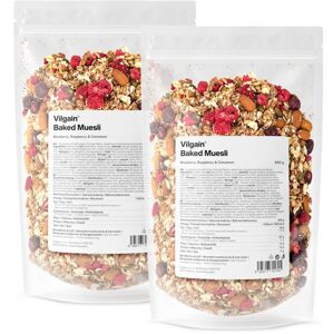 Vilgain Pečené müsli –  2× čučoriedky, maliny & škorice 600 g
