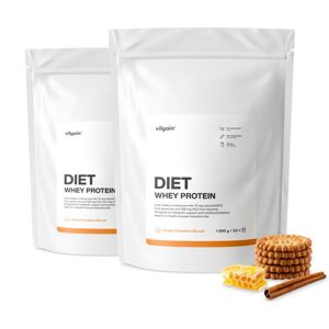 Vilgain Diet Whey –  2× med a škorica 1000 g