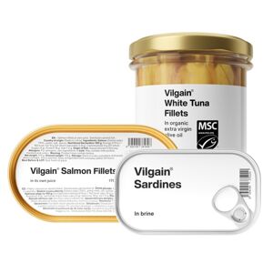 Vilgain losos + tuniak + sardinky vo vlastnej šťave –