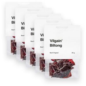 Vilgain Sušené hovädzie mäso biltong –  5× original 25 g