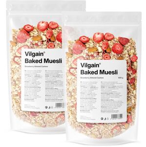 Vilgain Pečené müsli –  2× jahody, mandle & kešu 600 g