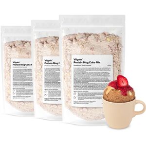 Vilgain Protein Mug Cake Mix –  3× Jahoda a biela čokoláda 420 g