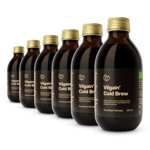 Vilgain Cold Brew BIO –  6× Pure Black Ethiopia 200 ml