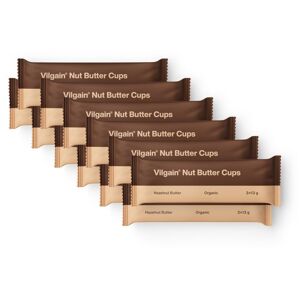 Vilgain Nut Butter Cups BIO –  12× lieskovorieškové maslo 39 g (3 x 13 g)
