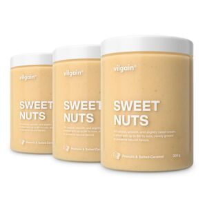 Vilgain Sweet Nuts –  3× Arašidy so slaným karamelom 300 g