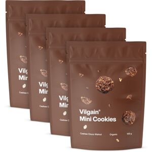 Vilgain Mini Cookies BIO –  4× kešu, čokoláda a vlašské orechy 100 g