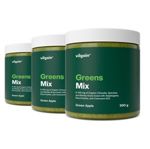 Vilgain Greens Mix –  3× zelené jablko bez kofeínu 300 g