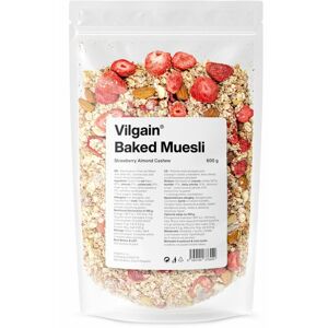 Vilgain Pečené müsli jahody, mandle & kešu 600 g