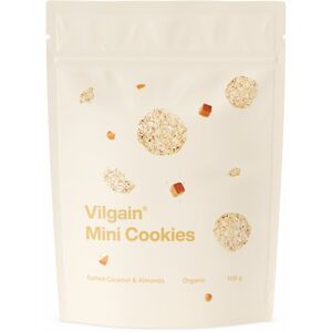 Vilgain Mini Cookies BIO slaný karamel s mandľami 100 g