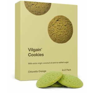 Vilgain Cookies BIO – chlorella a pomeranč 135 g (4 x 2 sušienky)