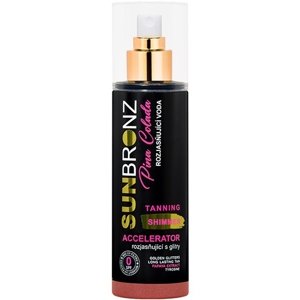 VIVACO SUN BRONZ Rozjasňujúca voda PINA COLADA s trblietavým efektom 200ml