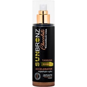 VIVACO SUN BRONZ Rozjasňujúca voda CHOCOLATE s trblietavým efektom 200ml