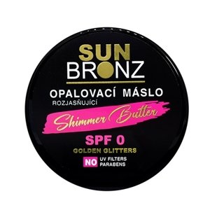 VIVACO SUN BRONZ Rozjasňujúce telové maslo SPF 0 s glitrami 100ml