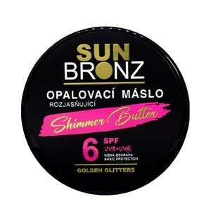 VIVACO SUN BRONZ Rozjasňujúce opaľovacie maslo SPF 6 s glitrami 100ml
