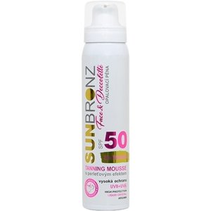 VIVACO SUN BRONZ Opaľovacia pena SPF 50 na tvár a dekolt s perleťovým efektom 100ml