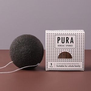 Sister Young PURA Konjacová špongia - Prírodná hubka na tvár - BLACK