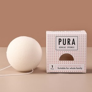 Sister Young PURA Konjacová špongia - Prírodná hubka na tvár - WHITE