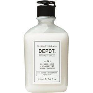 DEPOT No. 501 Čistiaci a hydratačný šampón na bradu a fúzy 250ml