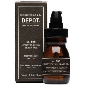 DEPOT No. 505 Ošetrujúci olej na bradu a fúzy 30ml - zázvor a kardamón
