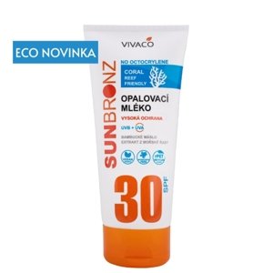 VIVACO SUN BRONZ Coral Friendly Opaľovacie MLIEKO SPF30 bez octocrylenu 200ml