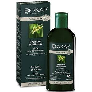 BIOKAP Bellezza Bio Purificante Ľahký čistiaci šampón so zinkom a esenciálnymi olejmi 200ml