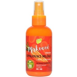 VIVACO Mrkvové opaľovacie mlieko SPF 20 s betakaroténom 150ml