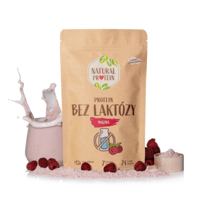 NaturalProtein Bezlaktózový proteín - Malina
