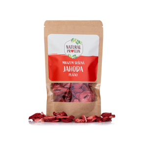 Mrazom sušené jahody - plátky